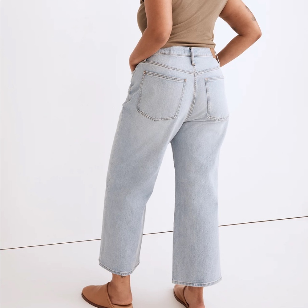 Madewell The Tall Perfect Vintage Wide-Leg Crop Jean in Edmunds Wash sz27T NE084 - Picture 2 of 8